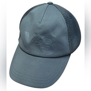 Adidas Y-3 Yohji Yamamoto Gray Trucker SnapBack Hat Cap OSFA EUC